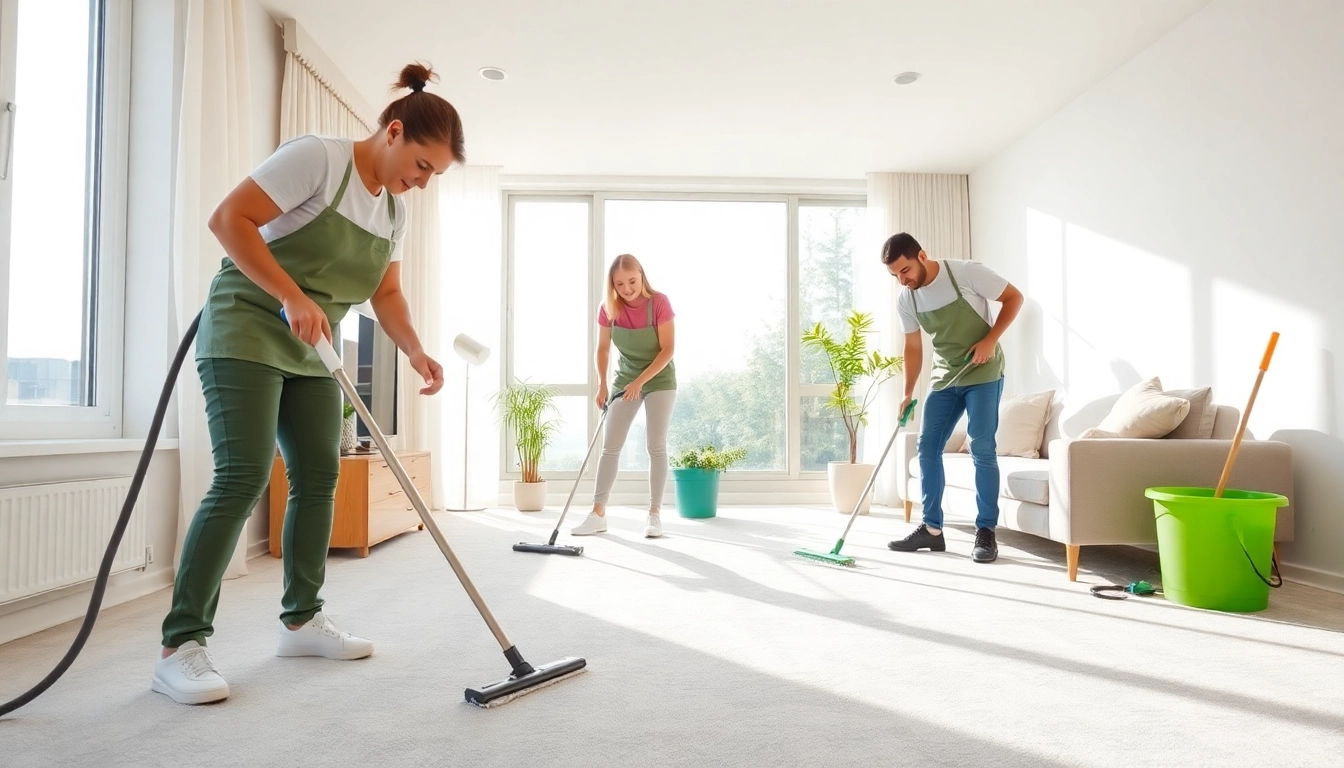 Bond cleaning Brisbane service team thoroughly cleaning an apartment, showcasing professionalism and attention to detail.