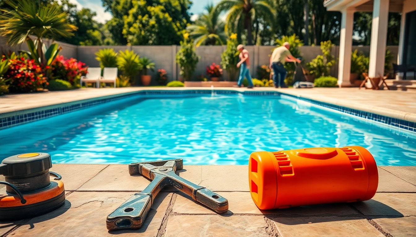 Transforming a pool with a pool renovation company showcasing a vibrant renovation project.