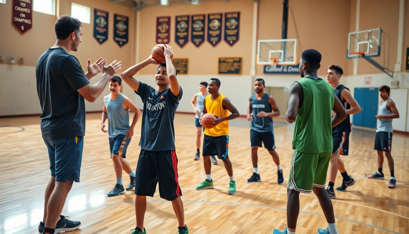 Enhance your skills with local basketball training programs near me during an engaging training session.