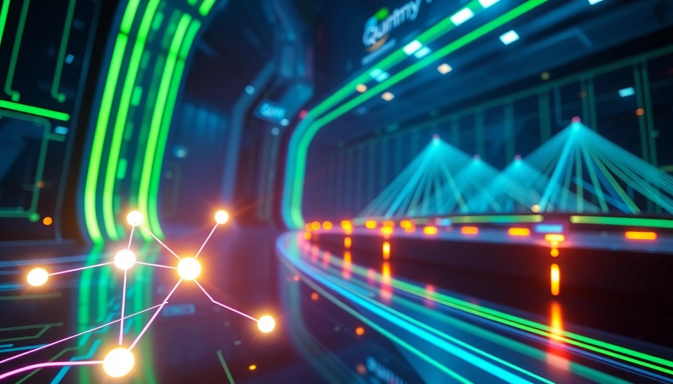 Compare Chainlink vs Quant with glowing digital nodes and futuristic blockchain settings.