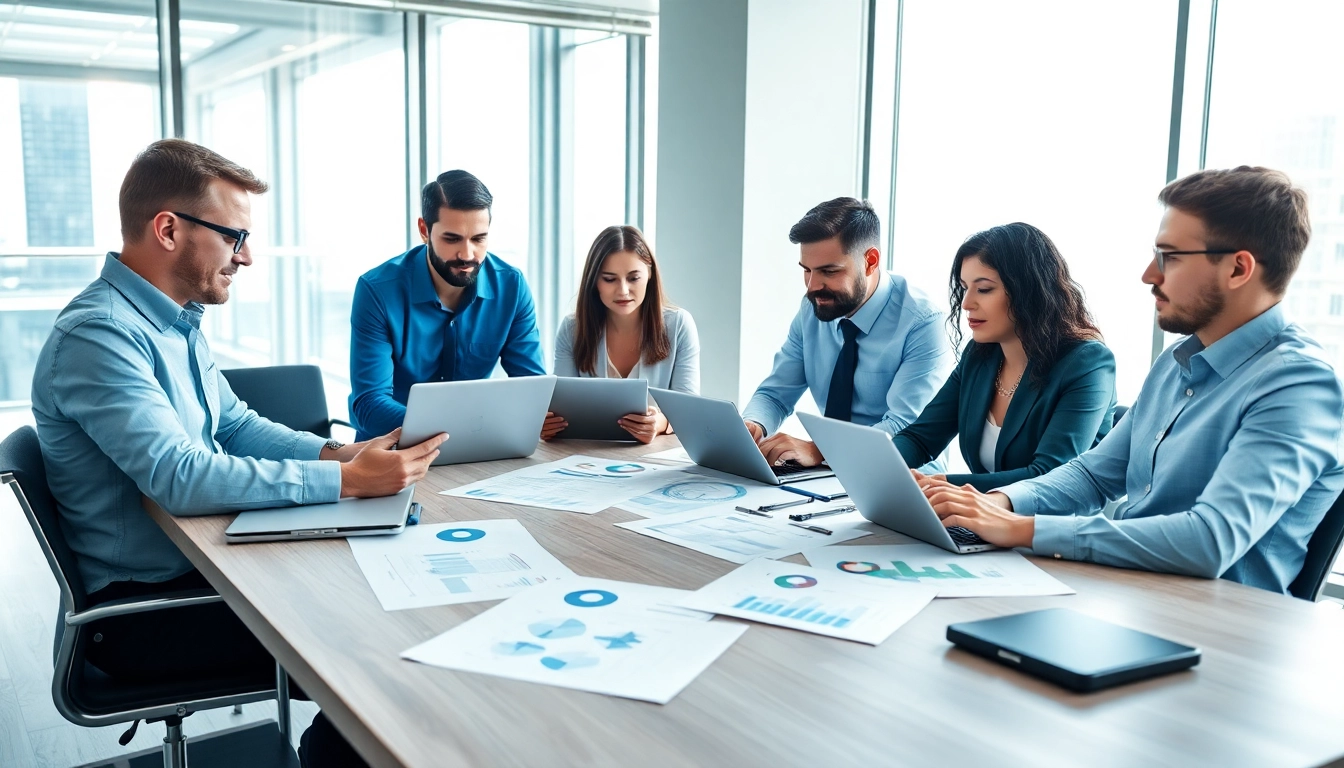 Evaluate competitive intelligence strategies during a business meeting in a bright, modern office.
