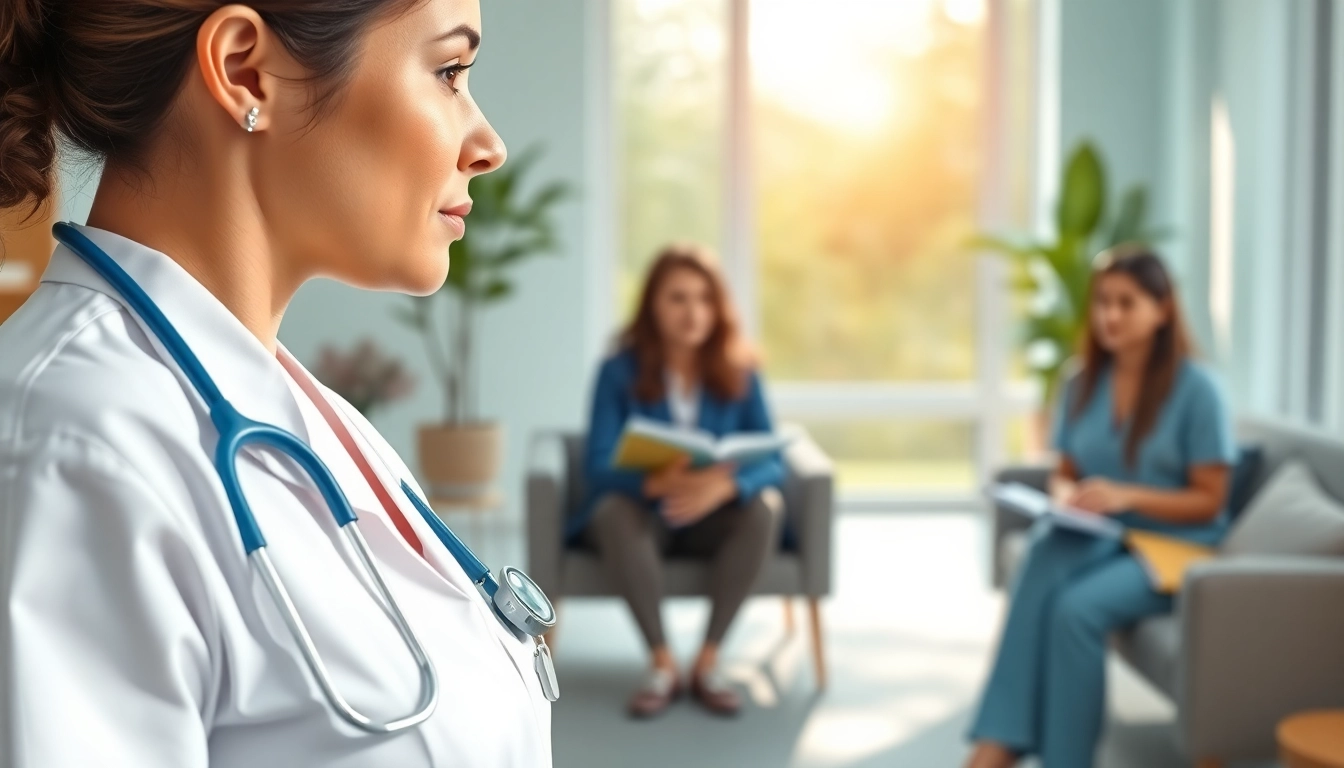 Nurse participating in the VDAP Program during a supportive therapy session.