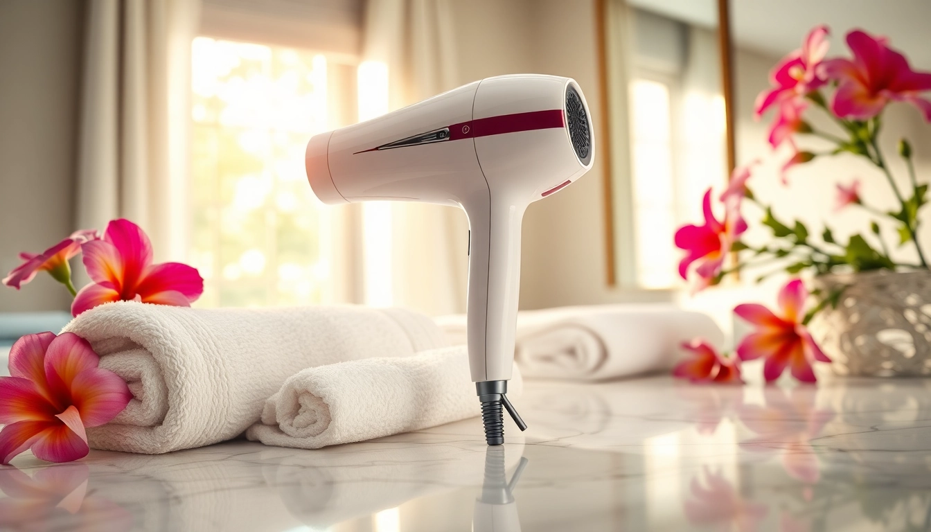 Transform hair effortlessly with a premium luxury hair dryer featuring a sleek design.