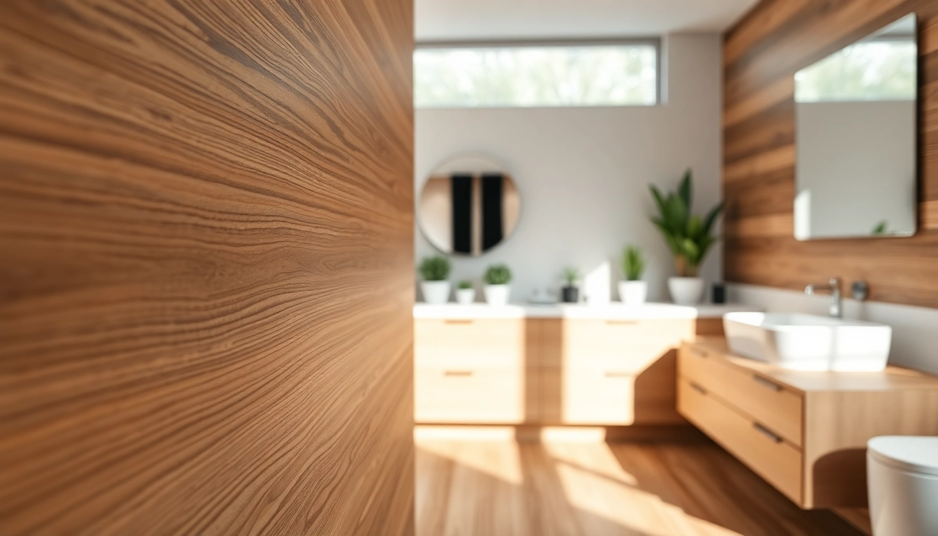 Enhance your space with stunning wood for bathroom walls, showcasing elegance and warmth.